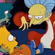 Mr. Burns digs in for a snack.